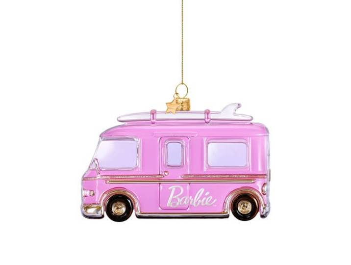 Vondels kerstornament Barbie camper