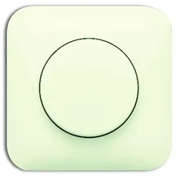 Busch Jaeger Abdeckplatte Drehdimmer 2115 J-212 weiss Busch Duro 2000 SI mit Glimmlampe