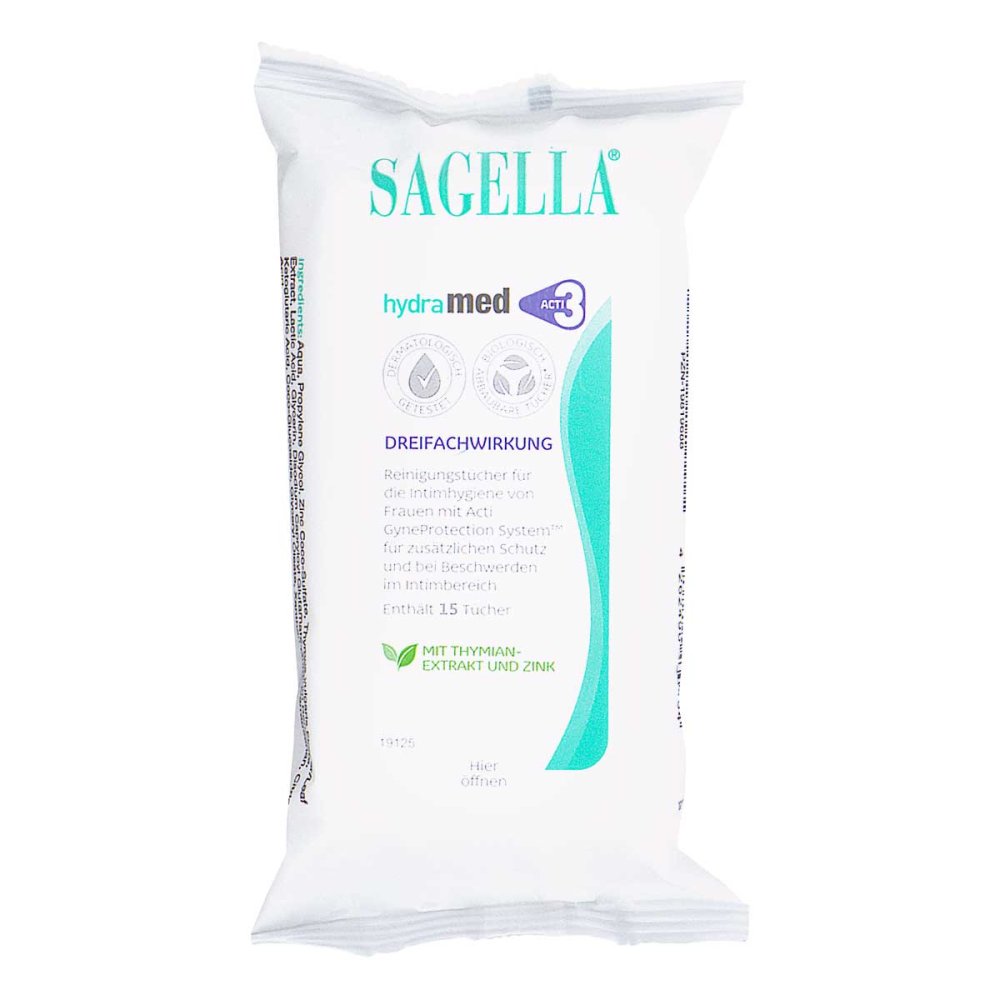 Cooper Consumer Health Deutschland GmbH Sagella Hydramed Reinigungstücher 19819688