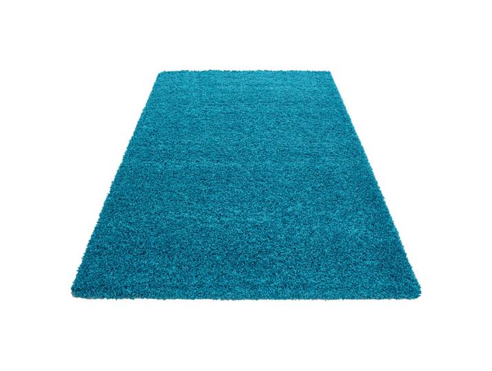 Tapis intérieur à poils longs turquoise-120x170