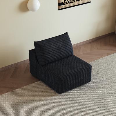 TOP_RATED Modern 1-Seat Sofa Couch Upholstered Deep Seat Couch in Antique