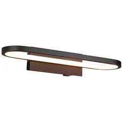 Trio LED-Wandleuchte Gianni Alu, Eisen, Stahl & Metall 40 cm