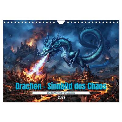 Drachen - Sinnbild des Chaos (Wandkalender 2027 DIN A4 quer), CALVENDO Monatskalender