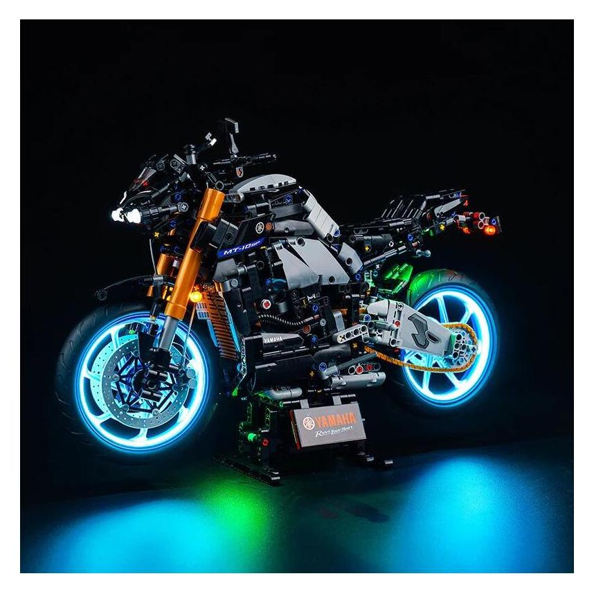 BrickBling LED Licht Set für LEGO Yamaha MT-10 SP (42159) inkl. Fernbedienung (P52202)
