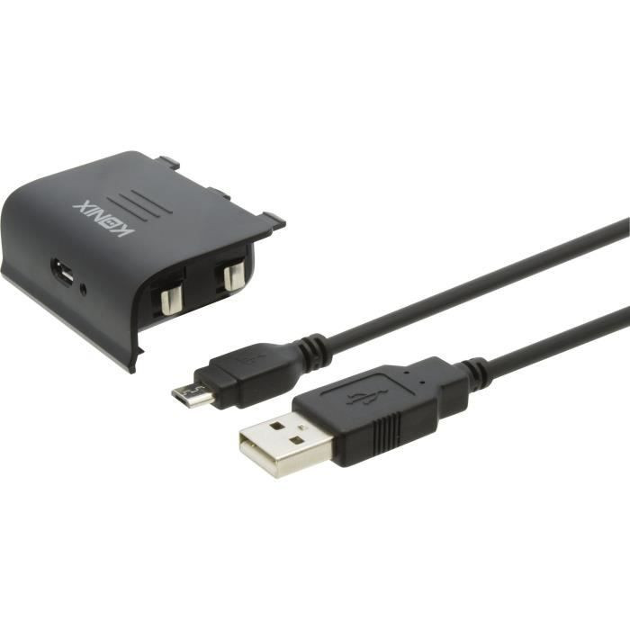 Konix Batterij voor Microsoft Xbox One controller, Zwart