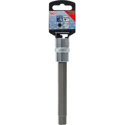 BGS Bit-Einsatz Länge 140 mm Antrieb Innenvierkant 12,5 mm (1/2") Innensechskant 13 mm - 5184-H13