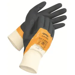 uvex Montagehandschuh profi ergo XG 20 mit Xtra Grip-Beschichtung weiß/orange/schwarz 10 - 6020810 - weiß/orange/schwarz