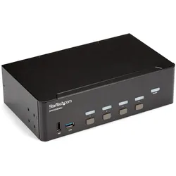 StarTech KVM Switch HDMI 4 Port - 4K 30 Hz - KVM Extender für HDMI - KVM HDMI Umschalter, KVM Switch, Schwarz