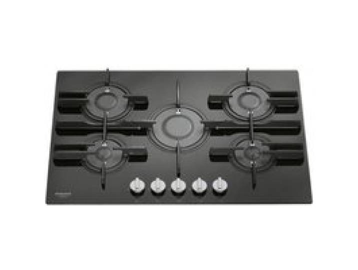 Hotpoint FTGHG 751 D-HA(BK) Intégré Cuisinière à gaz Noir Fonte Méthane Rotatif