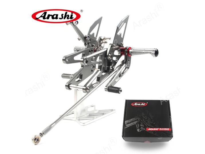 Arashi CNC repose-pieds réglable pour YAMAHA YZF R6 2003 - 2025 repose-pieds arrière de cavalier YZF-R6 2004 2005 2006 2007 2008 2009 2010