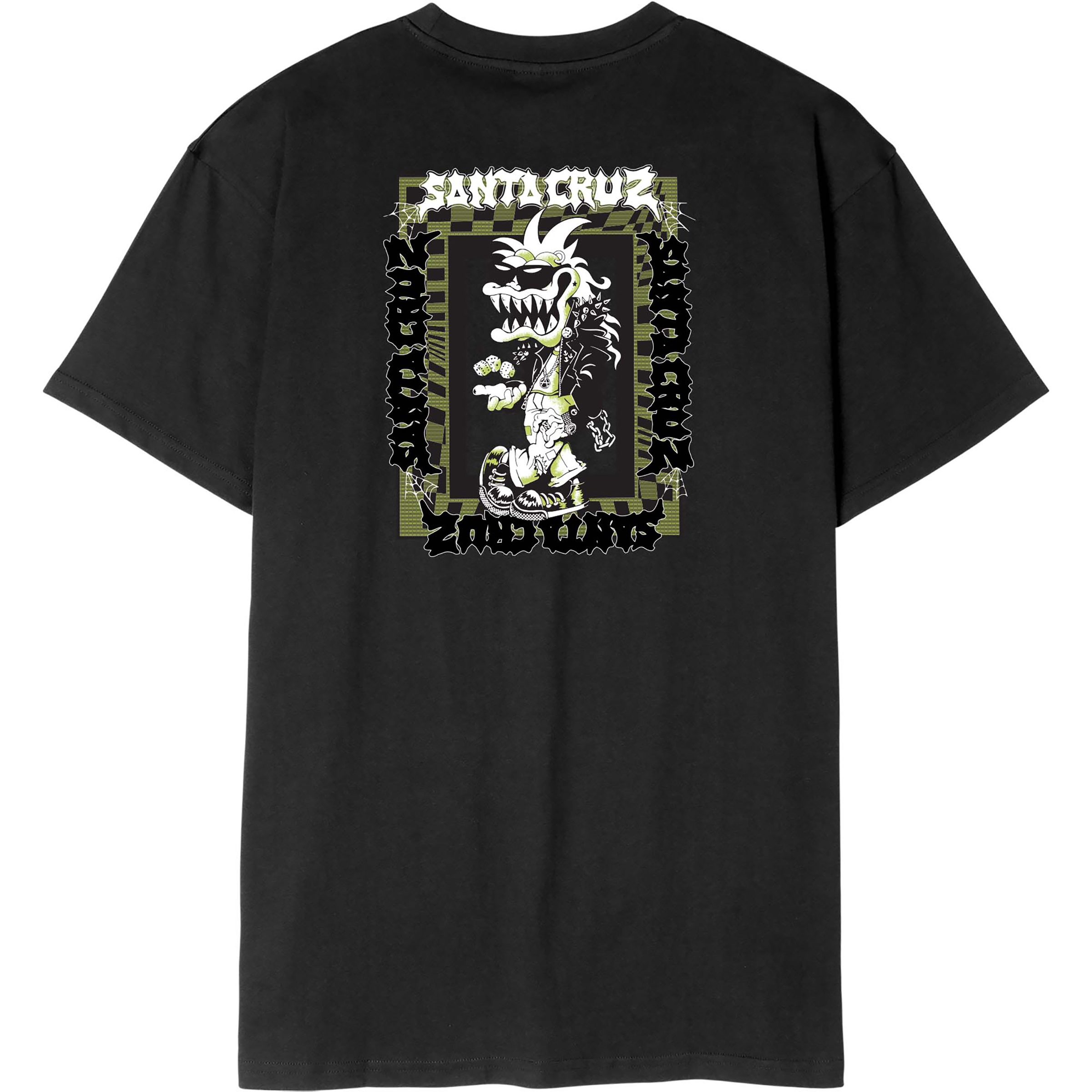 Santa Cruz Punk Gremlin Front Herren T-Shirts schwarz Größe S Hautfreundlich