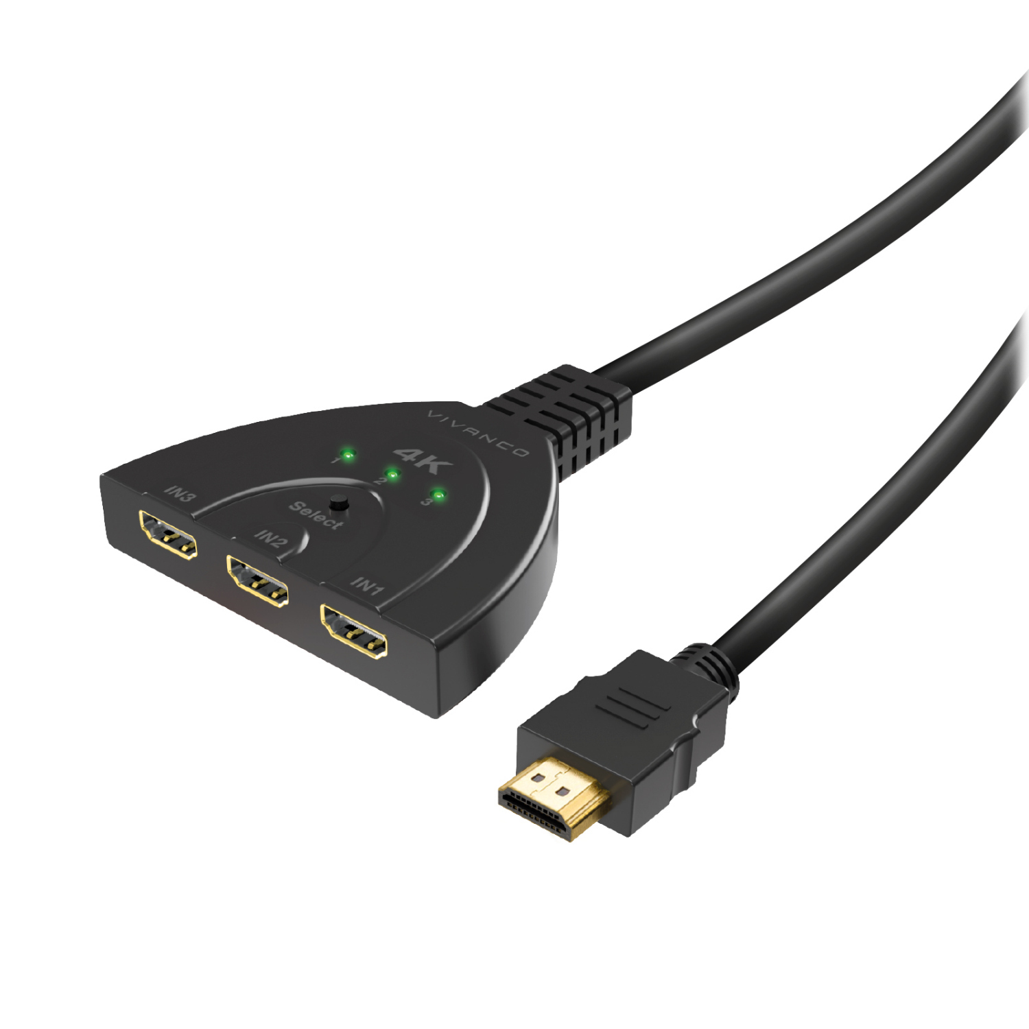Vivanco 3 auf 1 HDMI Umschalter autoamtisch