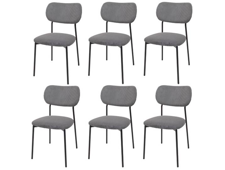 ESSZIMMERSTUHL Grau 6er-Set