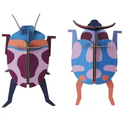 WANDDEKO Leuchtendes Käfer-Duo 8/6 cm