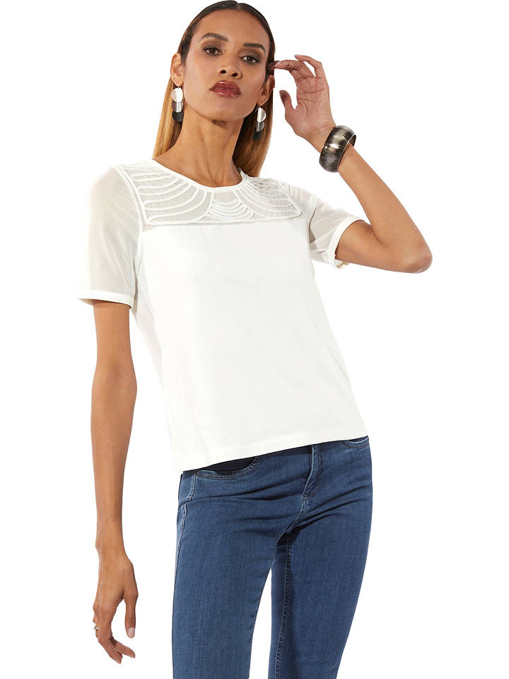 creation L Bluse in Weiß - 52