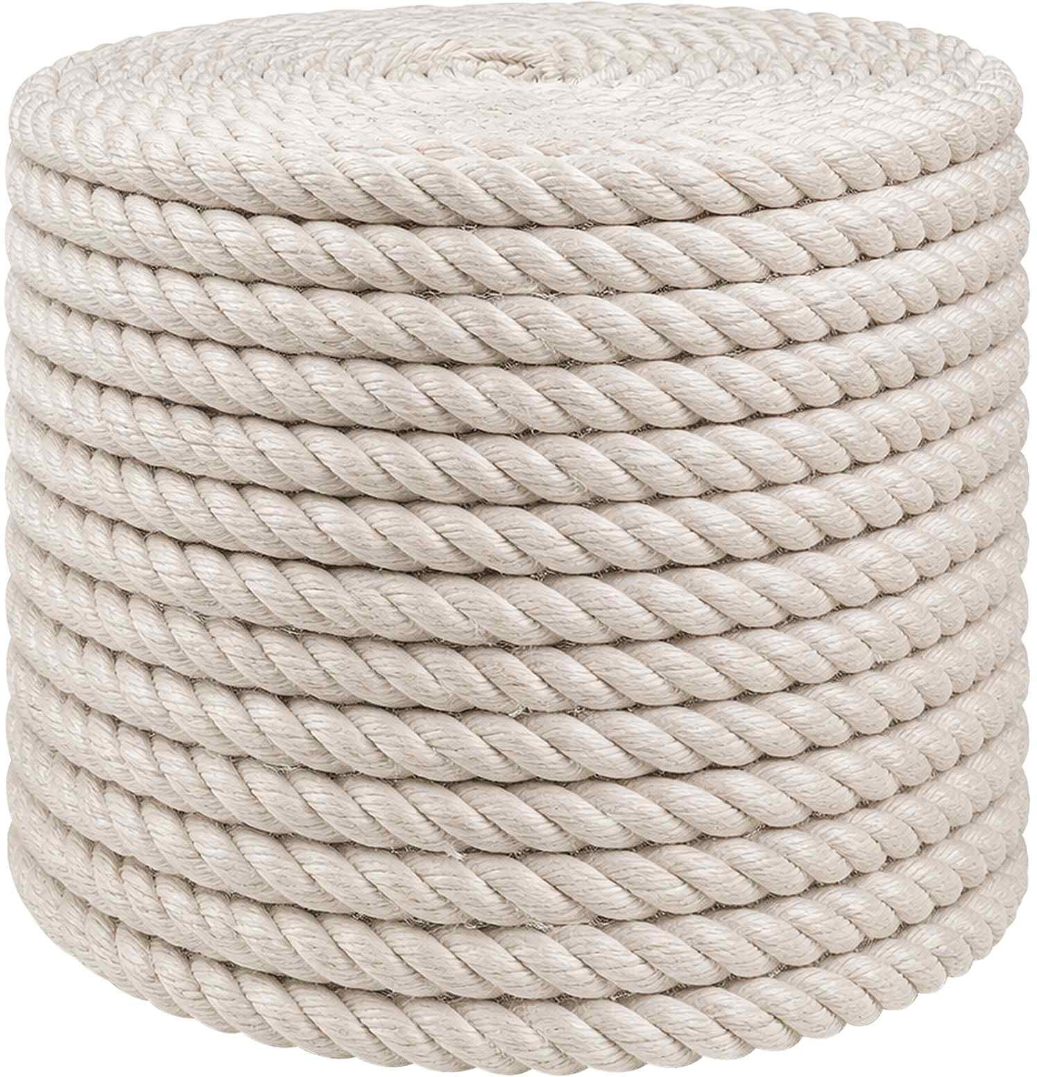 vidaXL Corde en Jute 10 mm Blanc Jute 100% Tossa
