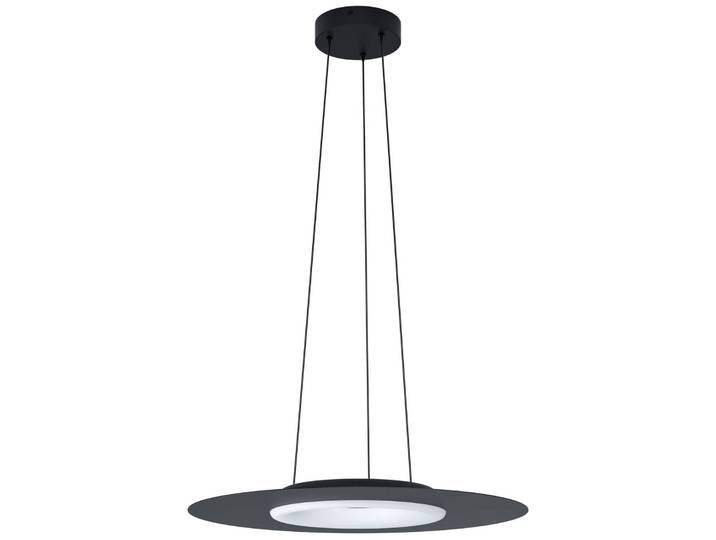 Slimme hanglamp Compo Rosso-C, dimbaar, zwart, Woon-/ Eetkamer, metaal, Modern, Slimme hanglamp