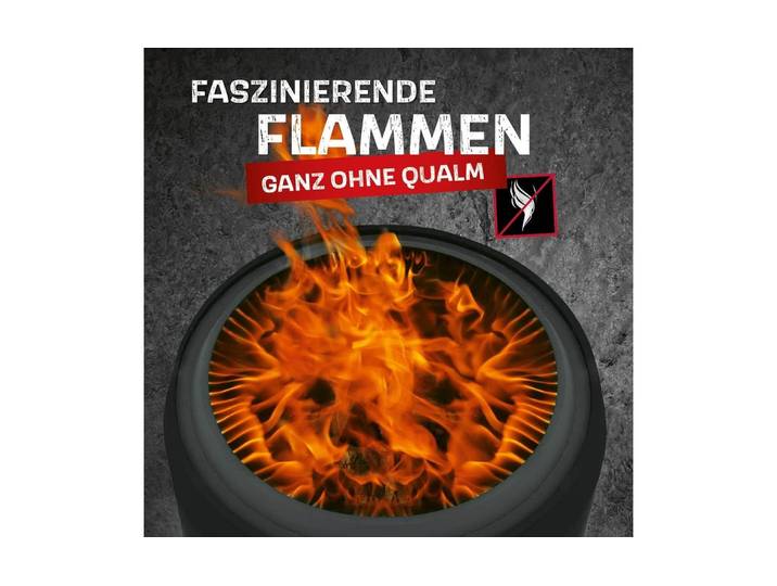 Feuerkorb LANDMANN rauchfrei high 50 cm , schwarz, B:52,5cm H:57cm L:52,5cm Ø:50cm, Stahl, Feuerkörbe, Feuerkorb
