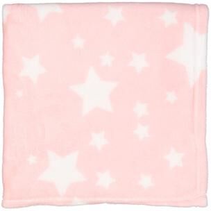 Baby Mode Plush Fleece Star Print Baby Blanket