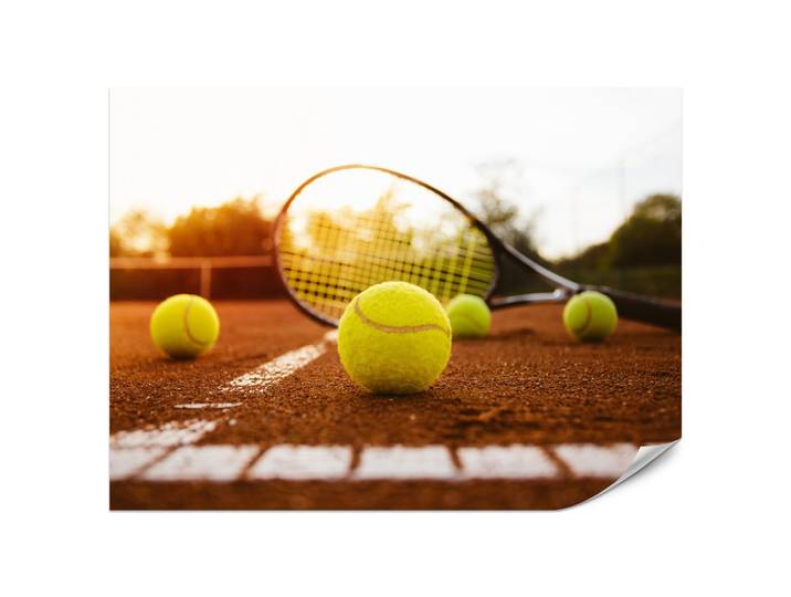 FOTOTAPETE für Jugendzimmer Tennisschläger Court Sport Ball 200x140