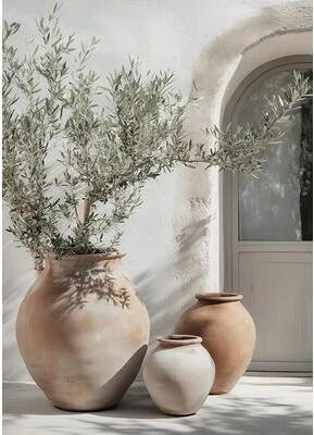 Uplift Picks Vintage Olive Tree And Lemon Canvas Poster Botanical Wall Art Print 06 30x40 Cm
