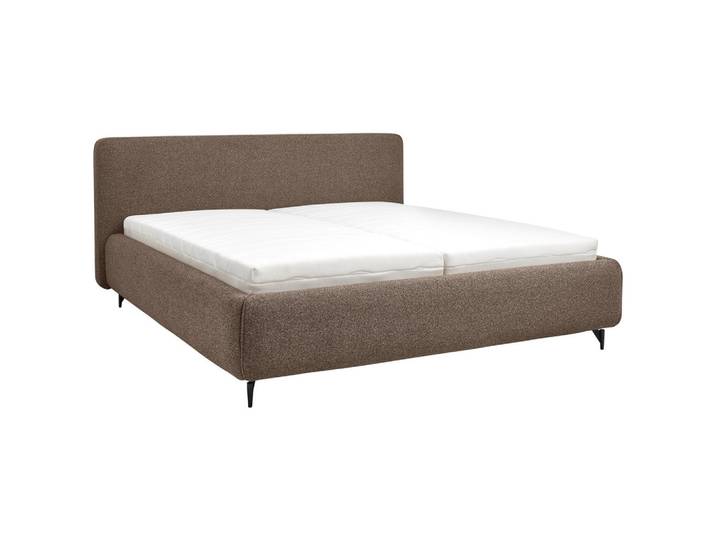 Musterring Polsterbett, Braun, Metall, 180x200 cm, Reach, gepolstertes Kopfteil,individuelle Liegehärteeinstellung, Schlafzimmer, Betten, Polsterbetten