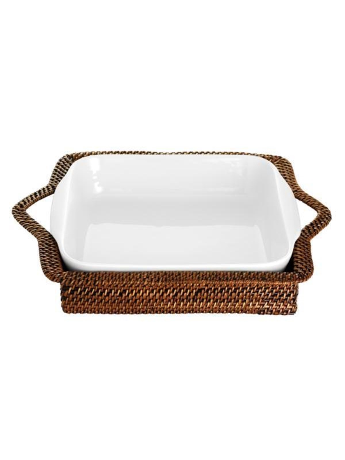 Pillivuyt Basket rectangular 34 x 25 cm Light/Dark brown Nito wicker
