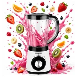 Heinrich's Blender HPM 8164, Standmixer, Weiss, Schwarz, Transparent
