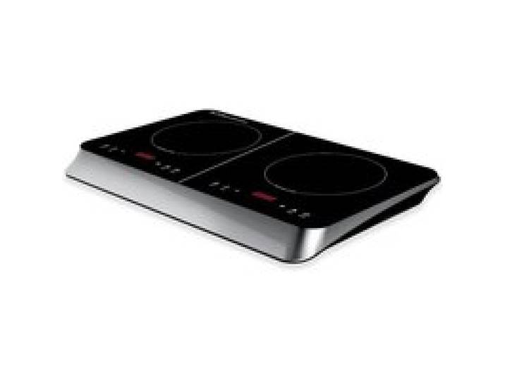 Cuisinière Électrique Avec 2 Plaques À Induction Différentes Puissances 2000 Et 1500 Watts Affichage Numérique Température JusquÀ
