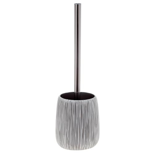 Spirella Toiletborstelset Hollis wit beige bruin mat met borstel en keramiek
