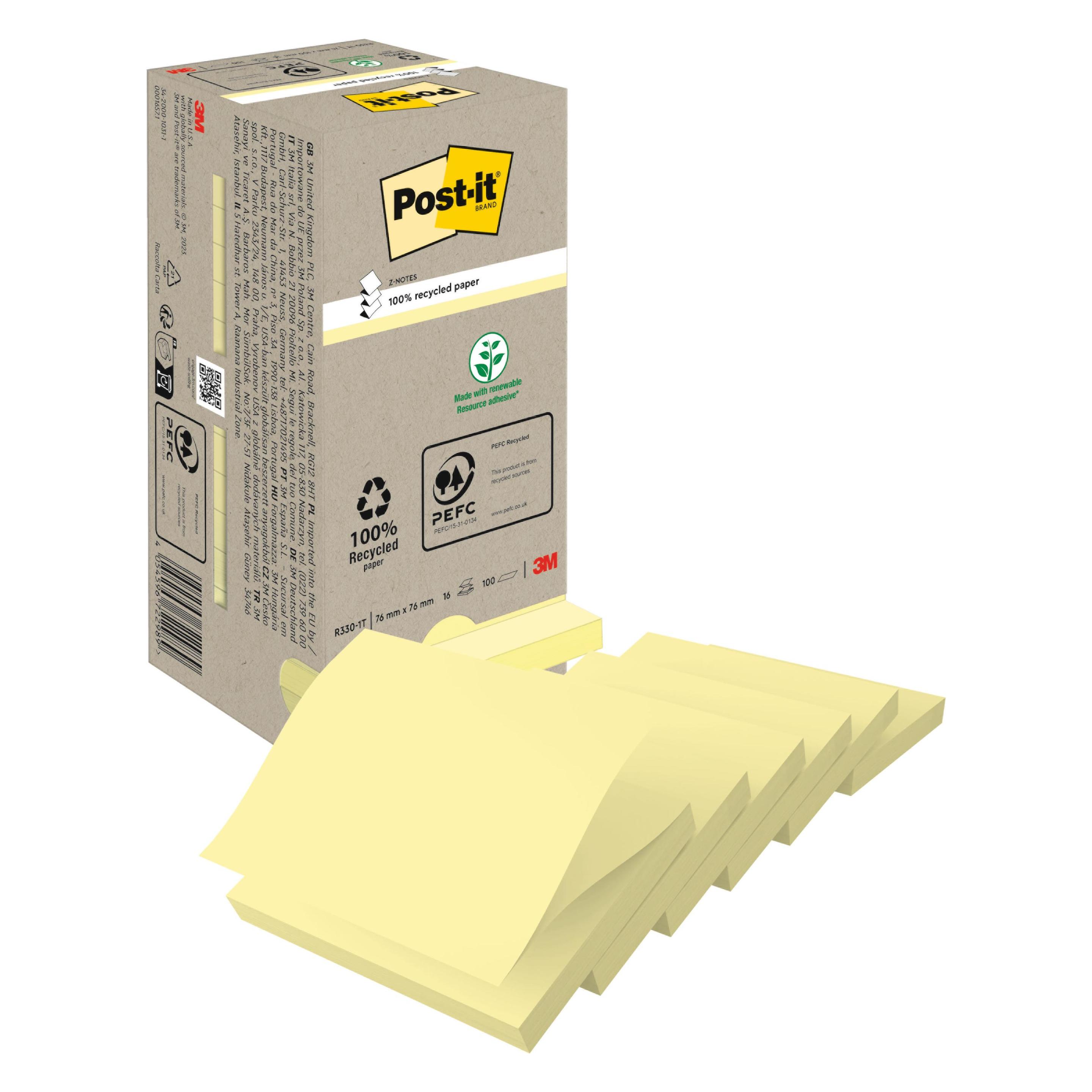 Post-it Green Z-Notes (76 x 76 mm) (R330-1T)