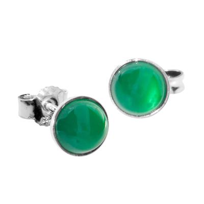 Paar Ohrstecker OSTSEE-SCHMUCK "Ostsee-Schmuck Ohrstecker Classic 6 mm Ohrstecker Classic 6 mm", weiß, Ohrringe, Damen, 7mm rund, Silber 925 (Sterlingsilber)