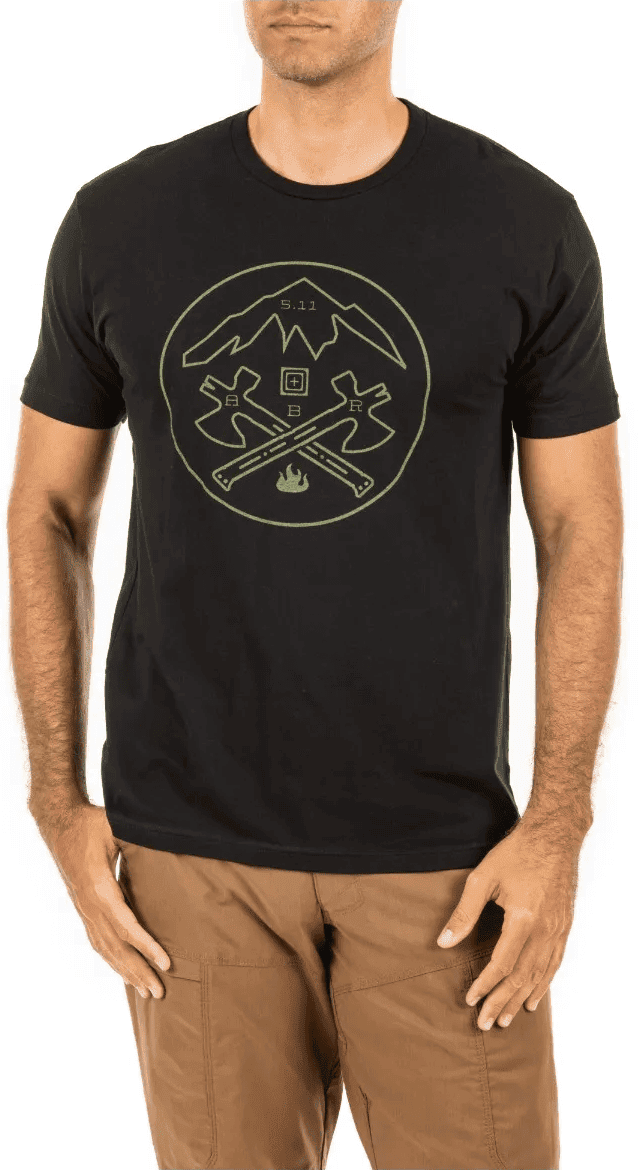 5.11 Tactical Crossed Axe Mountain T-Shirt (Storlek: Medium)