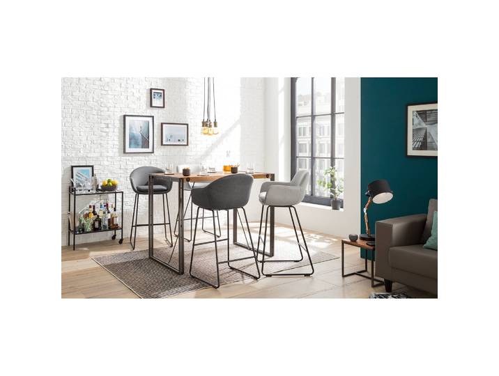 Sessel Bexwell I Grau/Grau Kunstleder Madara 90 x 78 x 75cm