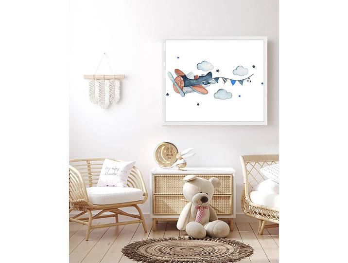 Tableau déco Fly 53 x 63cm Multicolore