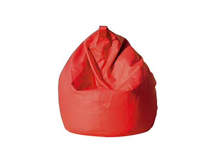 Eleganter Sitzsack, rote Farbe, Maße 80 x 120 x 80 cm