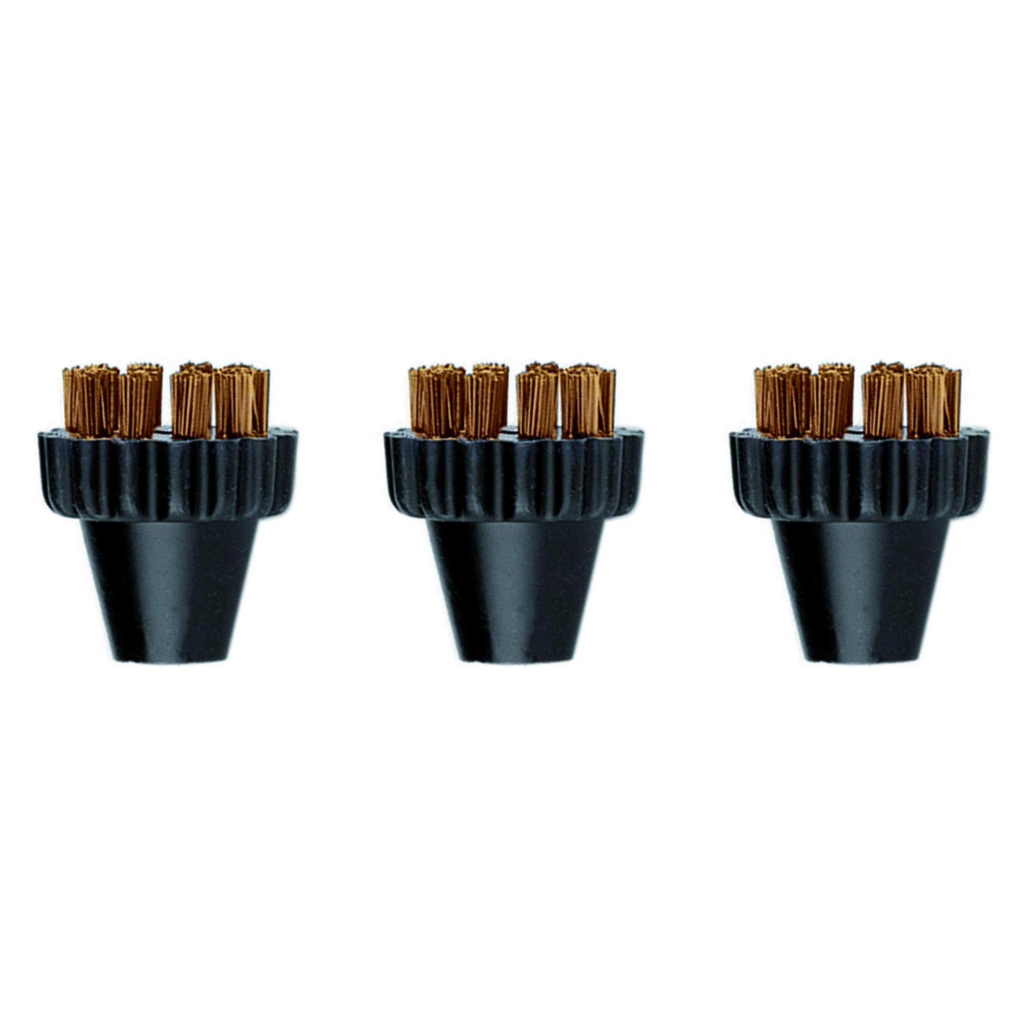 Polti 3 Small Brass Bristles Brushes Kit PAEU0297 Vaporetto Lecoaspira Unico Suitable for Vaporetto models (PAEU0297)
