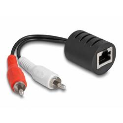 Delock 87857 RJ45 / Cinch Audio Anschlusskabel [1x RJ45-Buchse - 2x Cinch-Stecker] 50 m Schwarz, Rot, Weiß