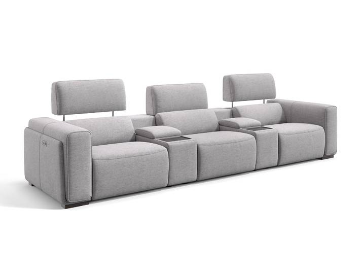Stoff Kino Couch LENTA 3-Sitzer XXL Sofa Bigsofa