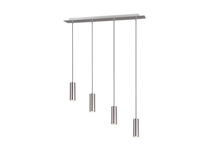 Hanglamp Marley 4-lichts nikkel mat Trio - 312400407