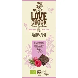Lovechock Tafel Dattel Himbeere Rosmarin bio