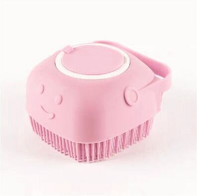 Market Central Soft Silicone Pet Bath Massage Glove Dog Grooming Glove For Gentle Cleaning And Massage pink