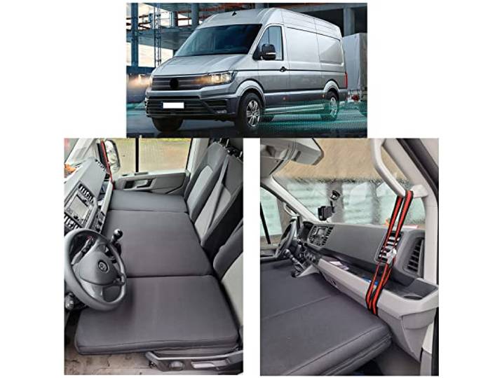 BREMER SITZBEZÜGE Camper-Bett Kinderbett Fahrerhausbett kompatibel mit VW Crafter 2 Man TGE 2017 Wohnmobil zubehör Wohnmobilbett Camping Camper Zubehör