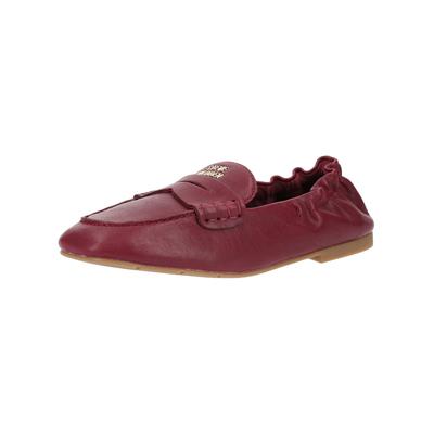 Slipper STEVE MADDEN "STEVE MADDEN Slipper Leder", Damen, Gr. 37, rot (cherry), Leder, Schuhe Slipper