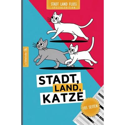 Stadt, Land, Katze - 105 Seiten - Stadt-Land-Fluss-Spezialedition für Katzenliebhaber, Taschenbuch von Tüftelstube Creative, Tüftelstube,