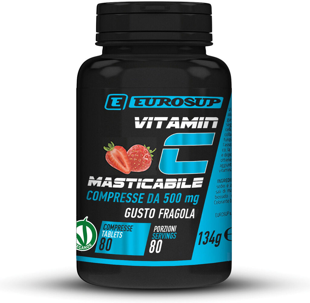 eurosup vitamin c masticabile 80 cpr fragola