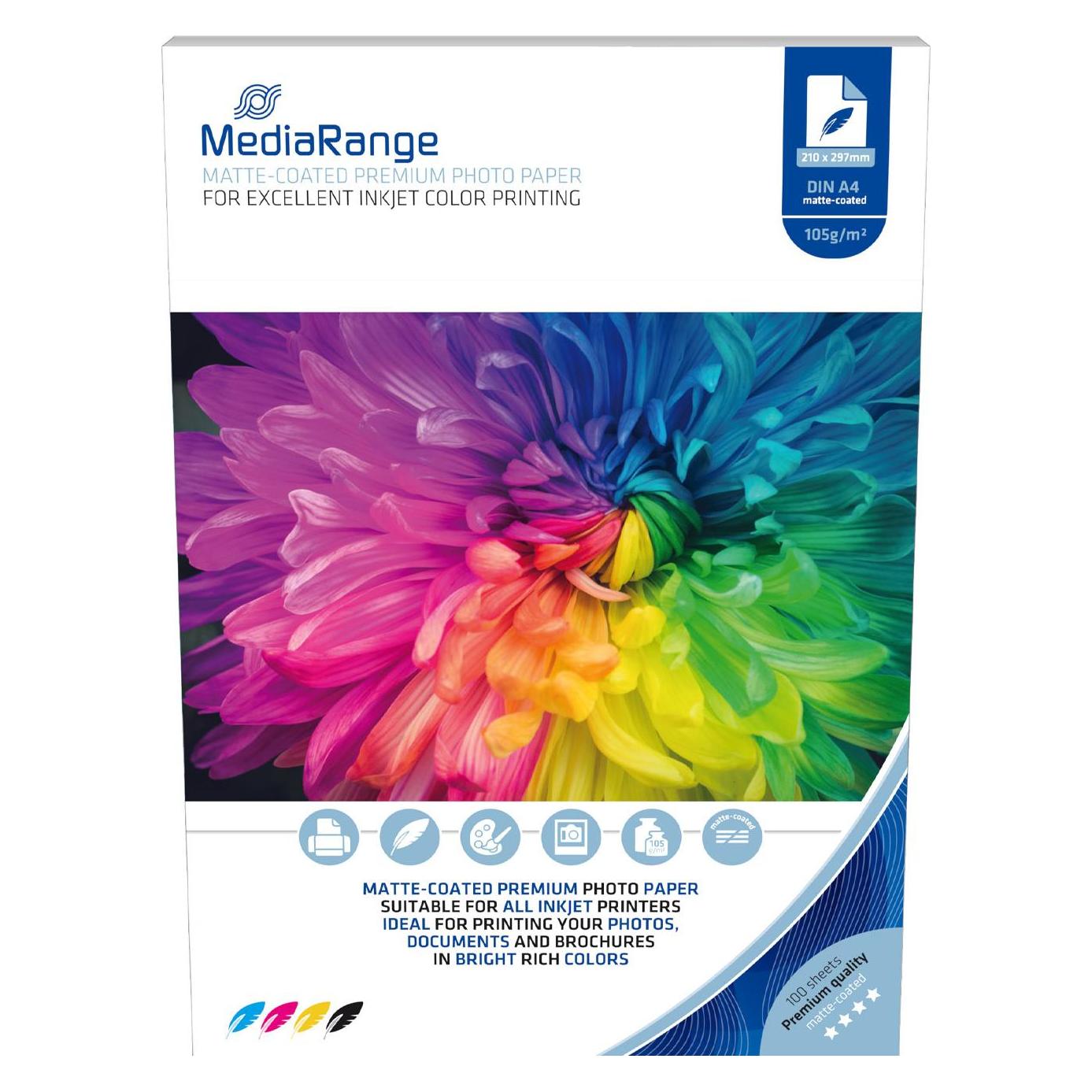 MediaRange Fotopapier (105 g/m², A4, 100 Stk.) (MRINK116)