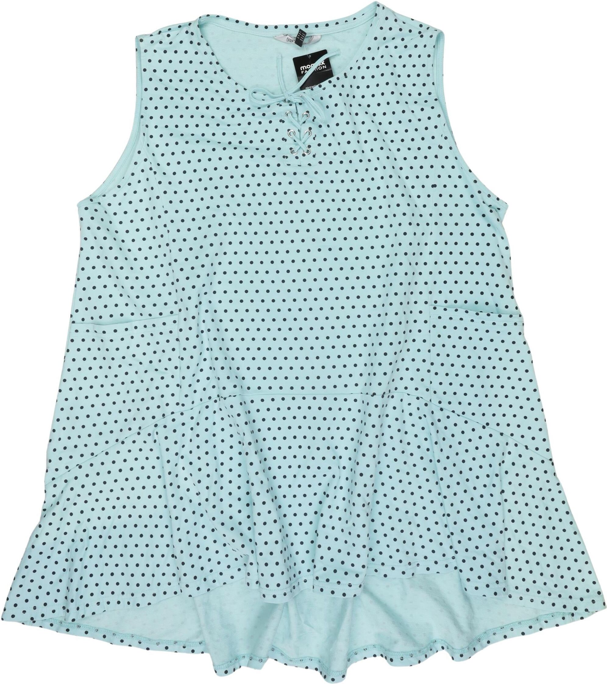 Ulla Popken Damen Top, Hellblau, Gr. EU 50, Baumwolle - Second Hand
