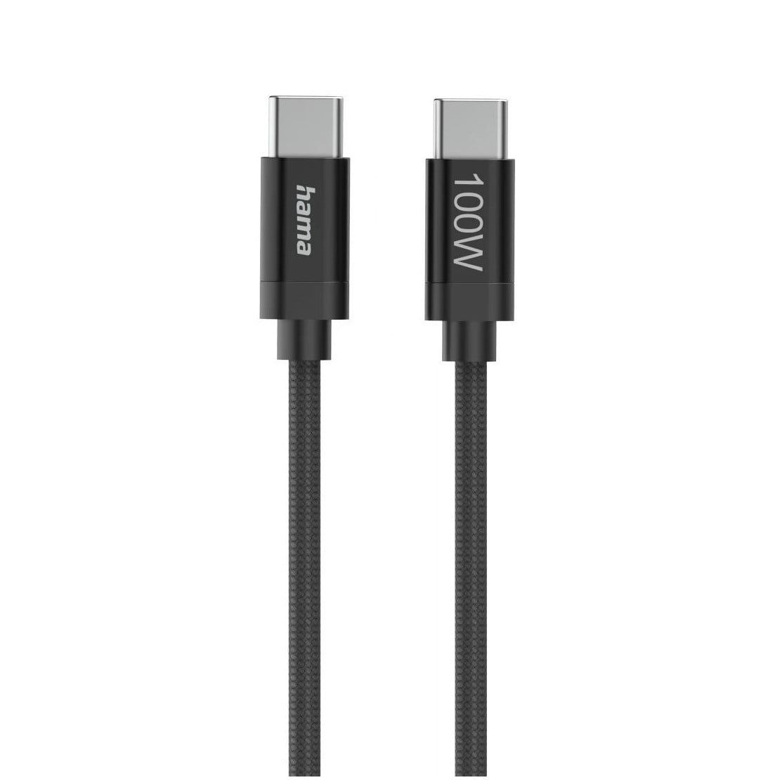 Hama USB-C naar USB-C oplaadkabel, 1,5 meter, zwart
