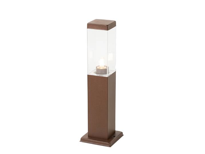 Lampadaire extérieur moderne brun rouille 45 cm - Malios